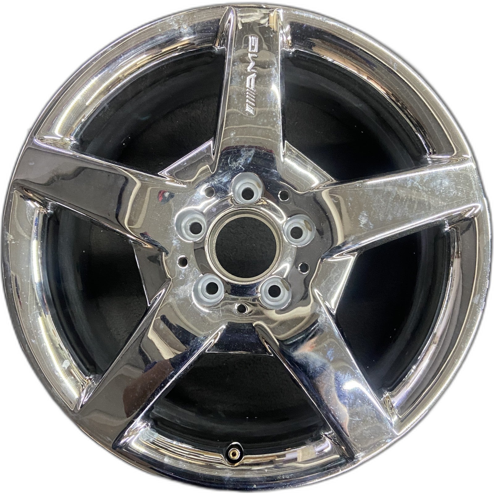 FRONT Mercedes-Benz CHROME CLK OEM Wheel 2005 209 CLK500 17x7.5 Inch 5  spoke Original Rim Factory, image size:1600x1600