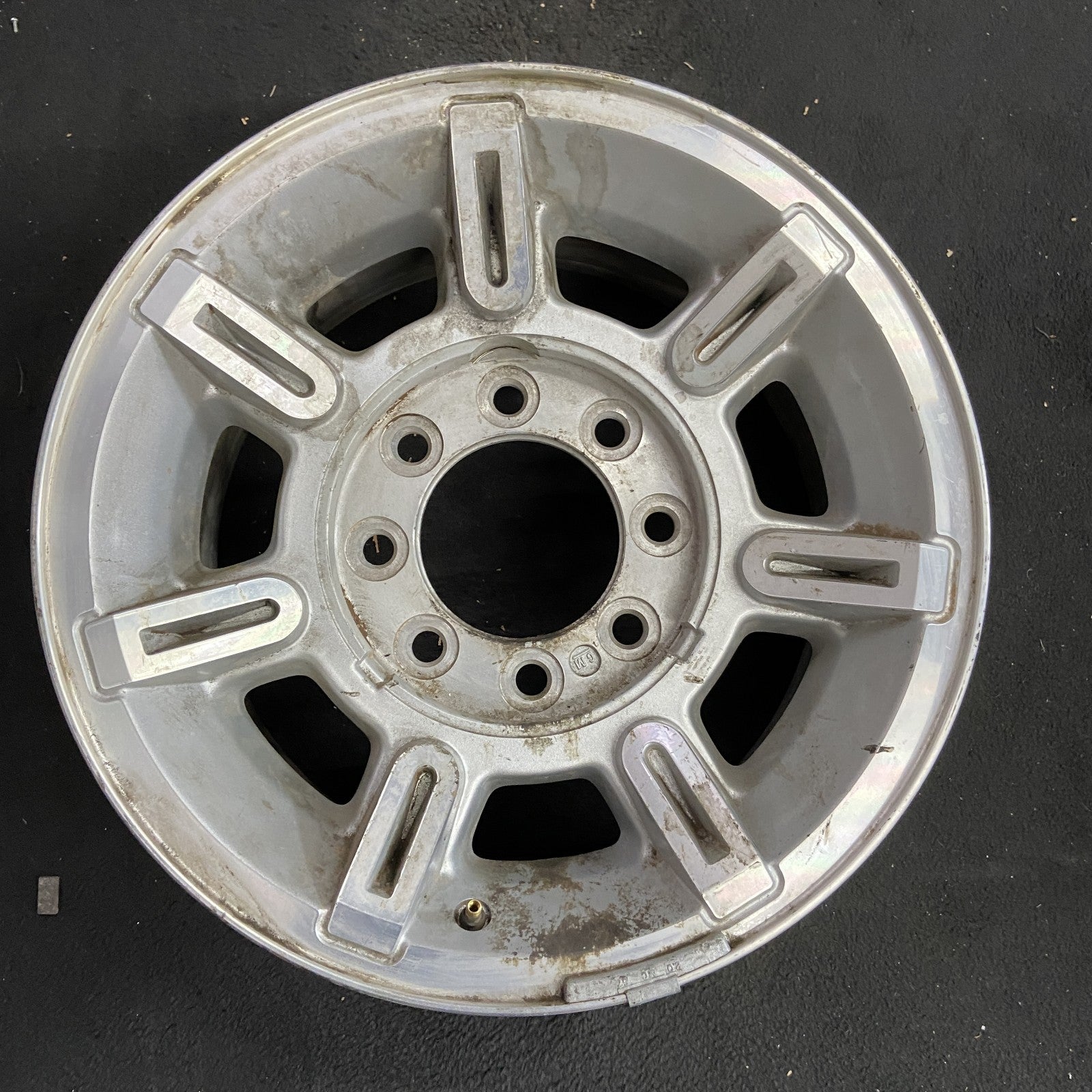 General Motors MACHINED SILVER HUMMER H2 OEM Wheel 17x8.5 Inch 2003 ...
