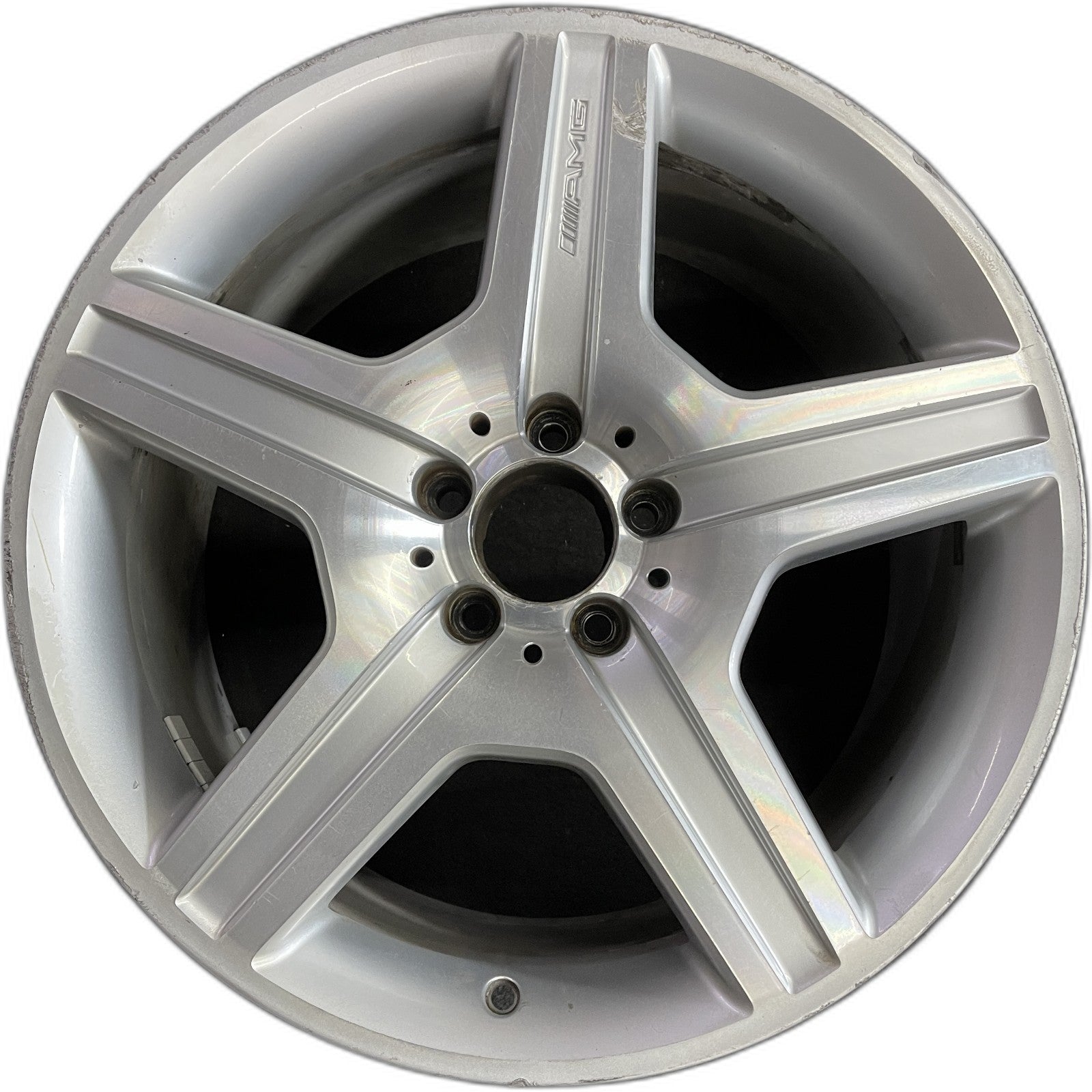 REAR Mercedes-Benz MACHINED SILVER S-CLASS OEM Wheel 2007 19x9.5 Inch 5 ...