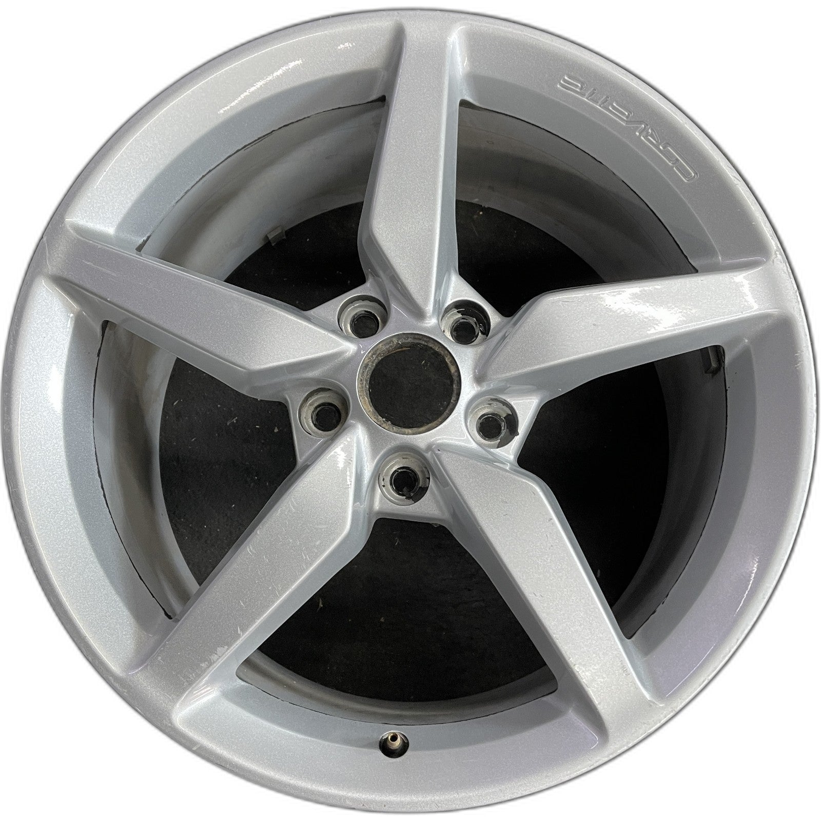 REAR Chevrolet SILVER CORVETTE OEM Wheel 2014-2015 20986439 AAPH 19x10 ...