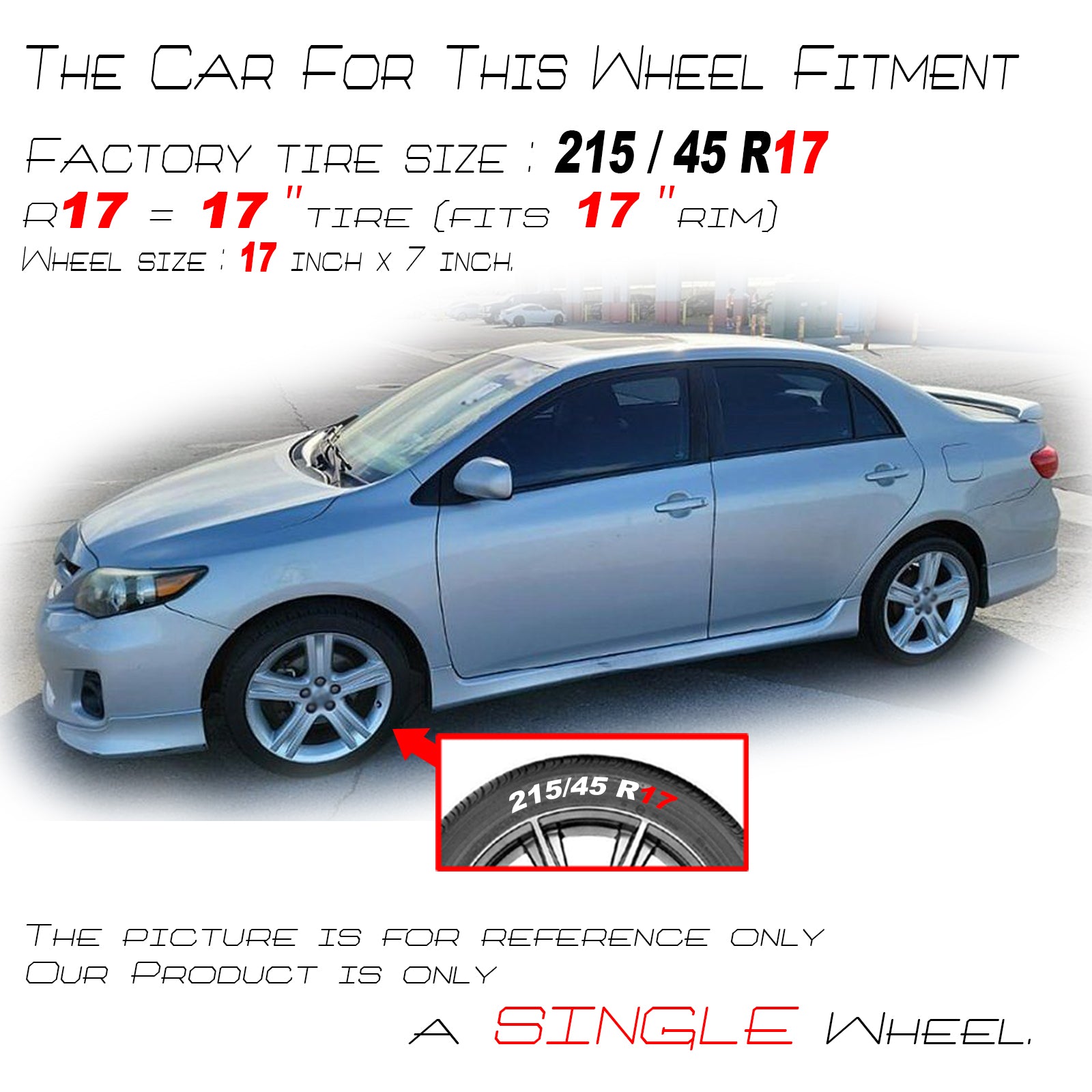 What Size Tires For 2014 Toyota Corolla