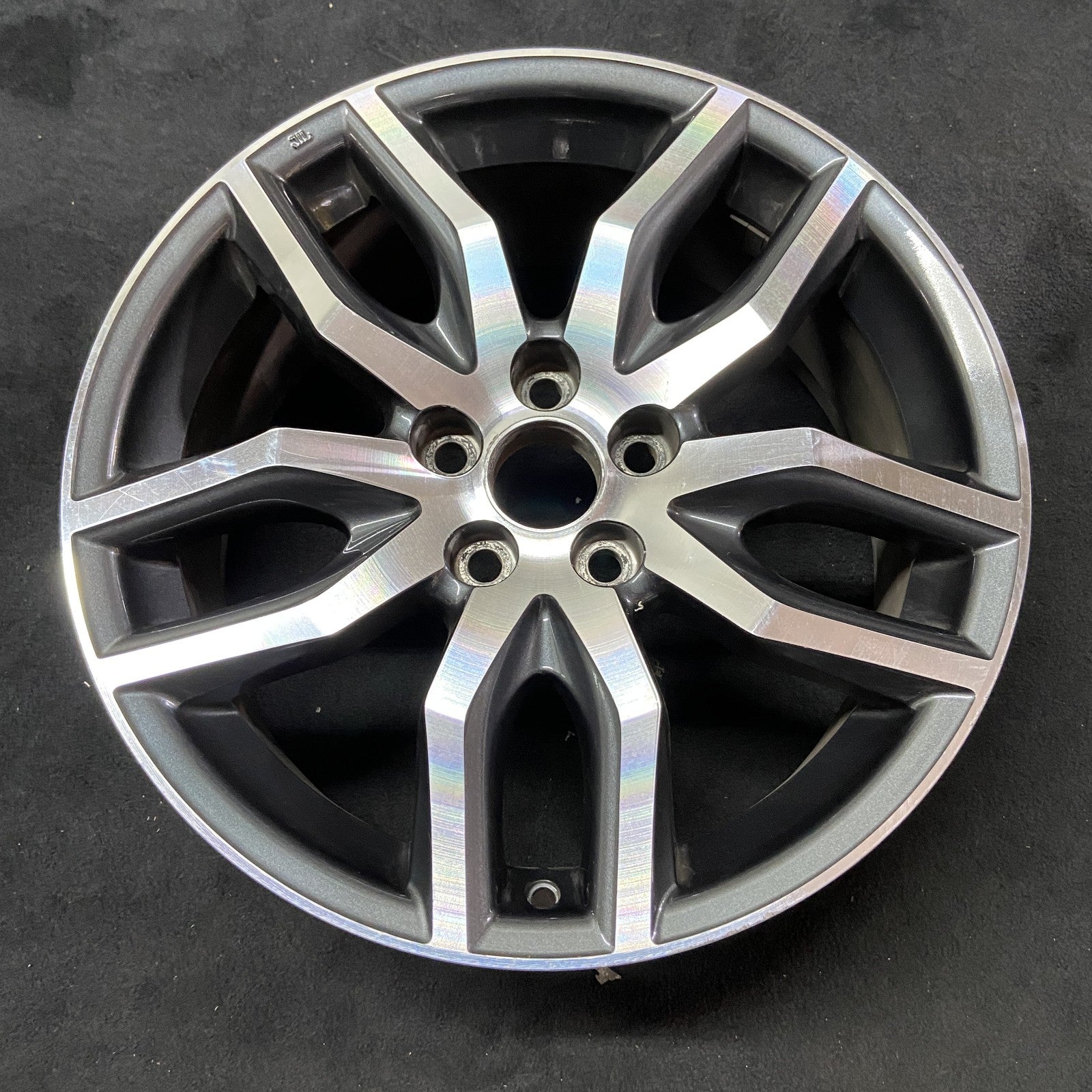 Scion MACHINED CHARCOAL TC OEM Wheel 2014-2016 18x7.5 Inch 4261121250 5 ...
