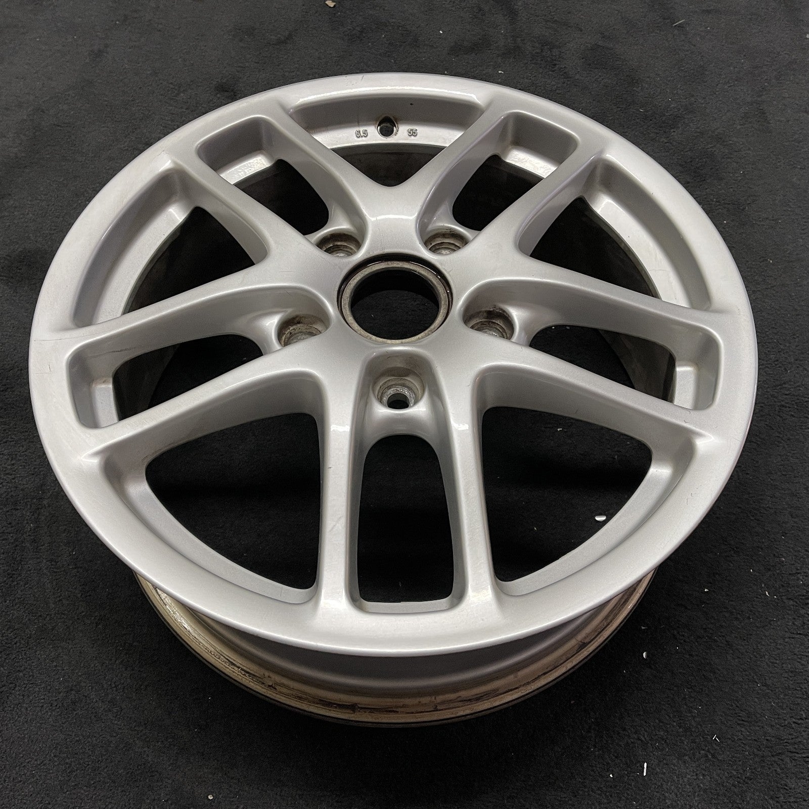 95806 Rim FRONT Porsche CAYMAN OEM Wheel 17x6.5 Inch 2008 98736212206 5 double ...
